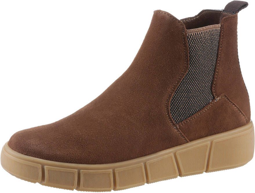 Remonte Chelsea-boots plateau enkellaars ankleboots met extra ritssluiting