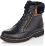 Remonte Hoge veterschoenen met rits aan de buitenkant - Thumbnail 2