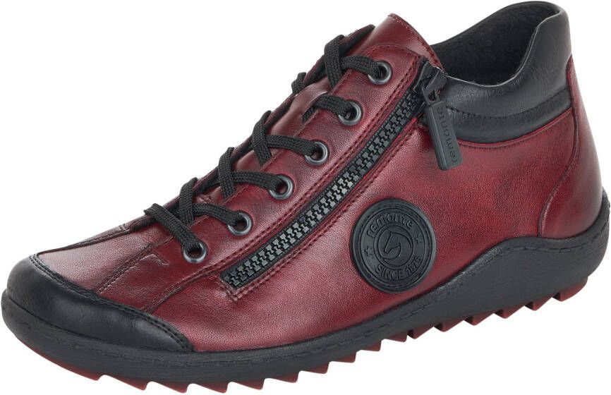 Remonte Veterschoenen flats comfortschoenen laarzen met zijrits - Foto 3
