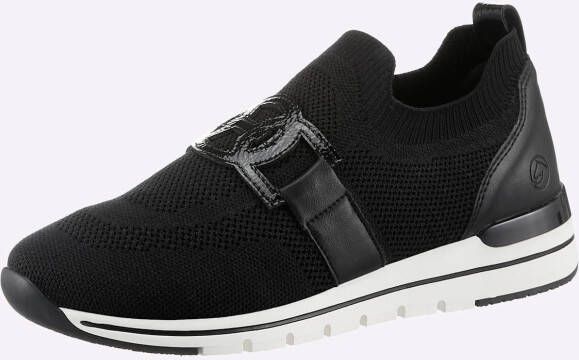 Remonte Slip-on sneakers vrijetijdsschoen lage schoen slipper met elastische band aan de schacht