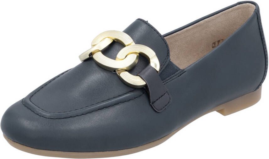 Remonte Loafers blokhak slippers business schoen met uitneembaar voetbed