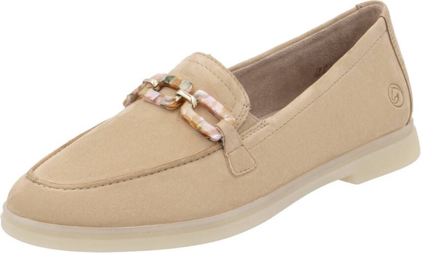 Remonte Loafers Elisabeth Hurley-Collection slipper lage schoen business schoen met modieuze sierketting