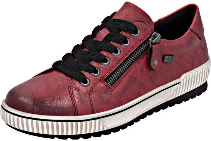 Remonte Plateausneakers vrijetijdsschoen lage schoen veterschoen met buitenrits
