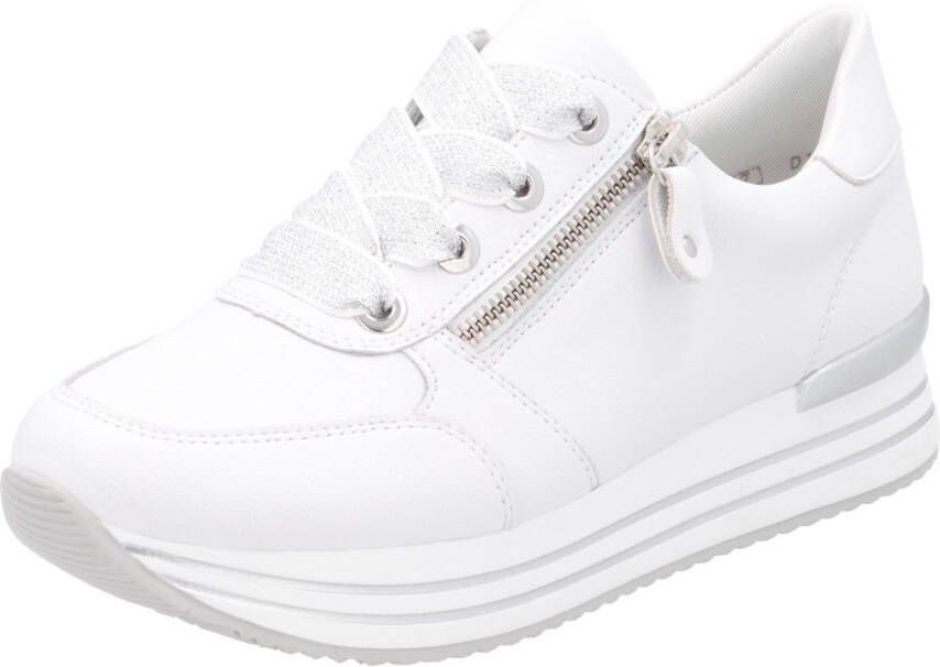 Remonte Plateausneakers vrijetijdsschoen lage schoen veterschoen met gepolsterde schacht