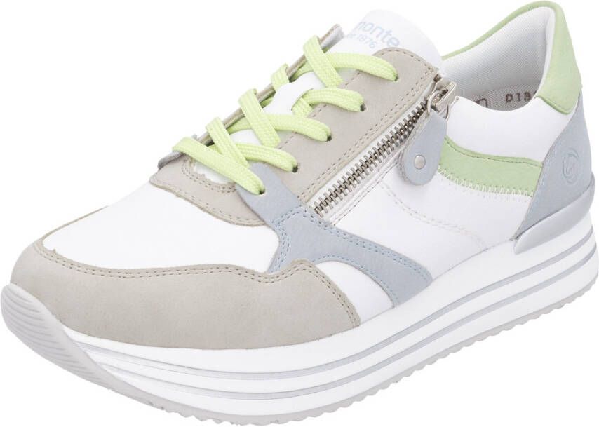 Remonte Plateausneakers vrijetijdsschoen lage schoen veterschoen met losse zachte inlegzool