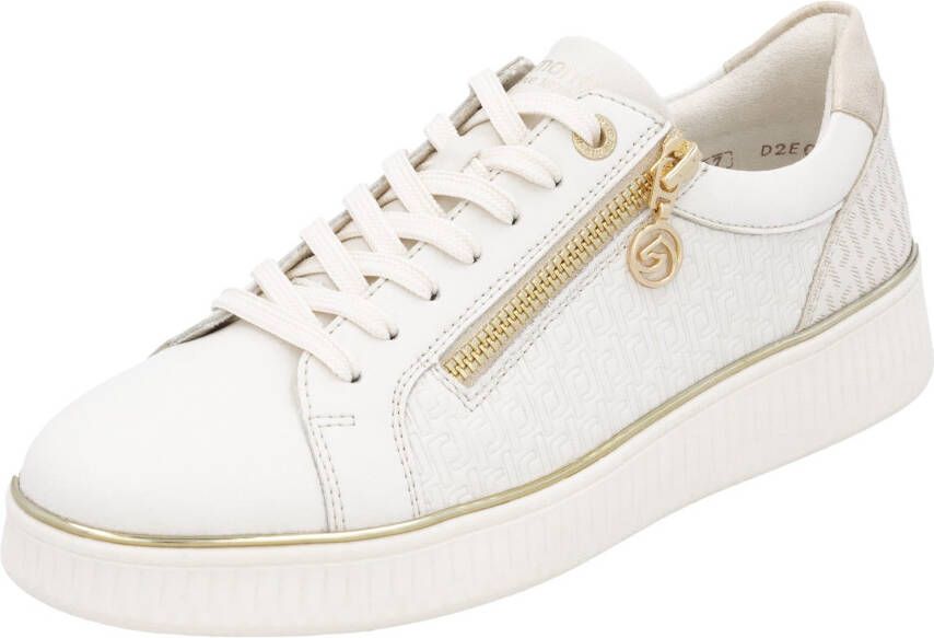 Remonte Plateausneakers vrijetijdsschoen lage schoen veterschoen met zijrits
