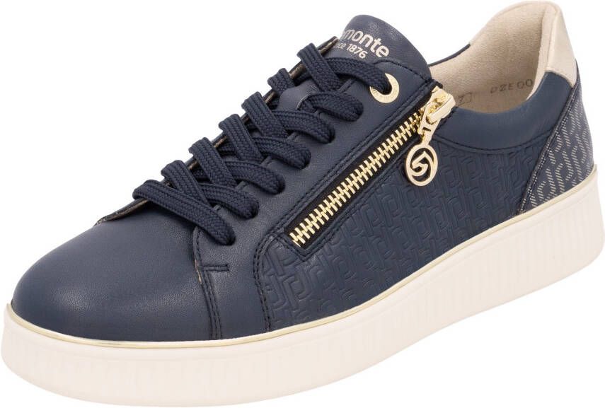 Remonte Plateausneakers vrijetijdsschoen lage schoen veterschoen met zijrits