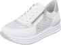 Remonte Plateausneakers vrijetijdsschoen lage schoen veterschoen vegan contrastafwerking - Thumbnail 2