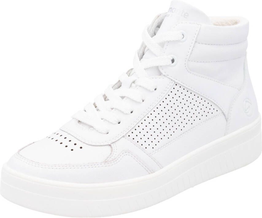 Remonte Plateausneakers vrijetijdsschoen veterschoen high top sneaker met contrasterende afwerking