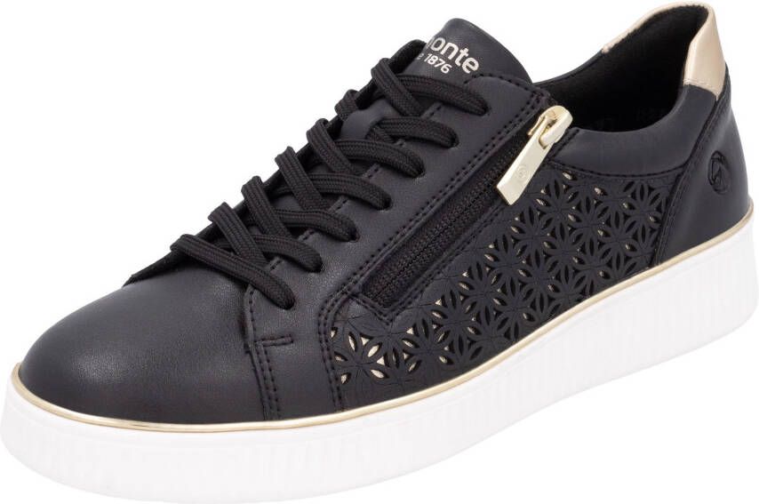 Remonte Plateausneakers vrijetijdsschoen veterschoen lage schoen met perforatie