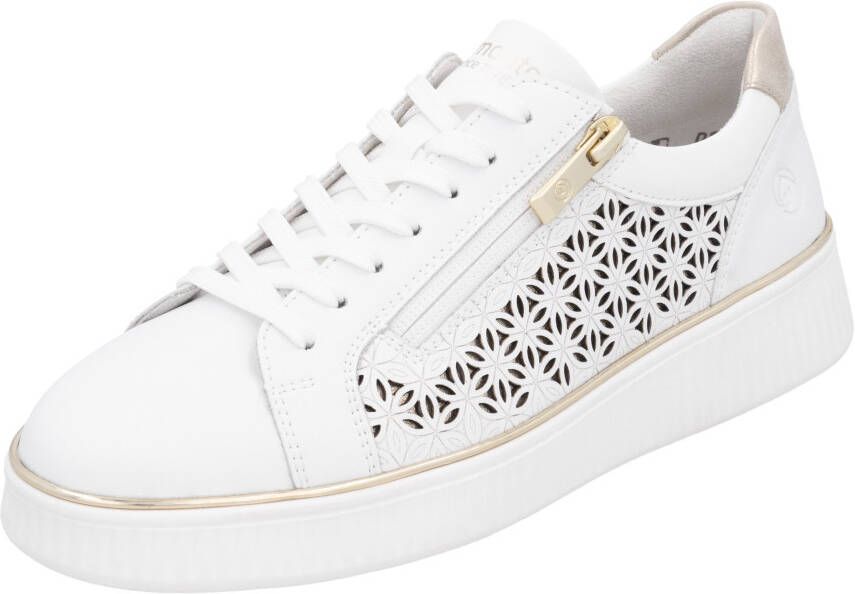 Remonte Plateausneakers vrijetijdsschoen veterschoen lage schoen met perforatie