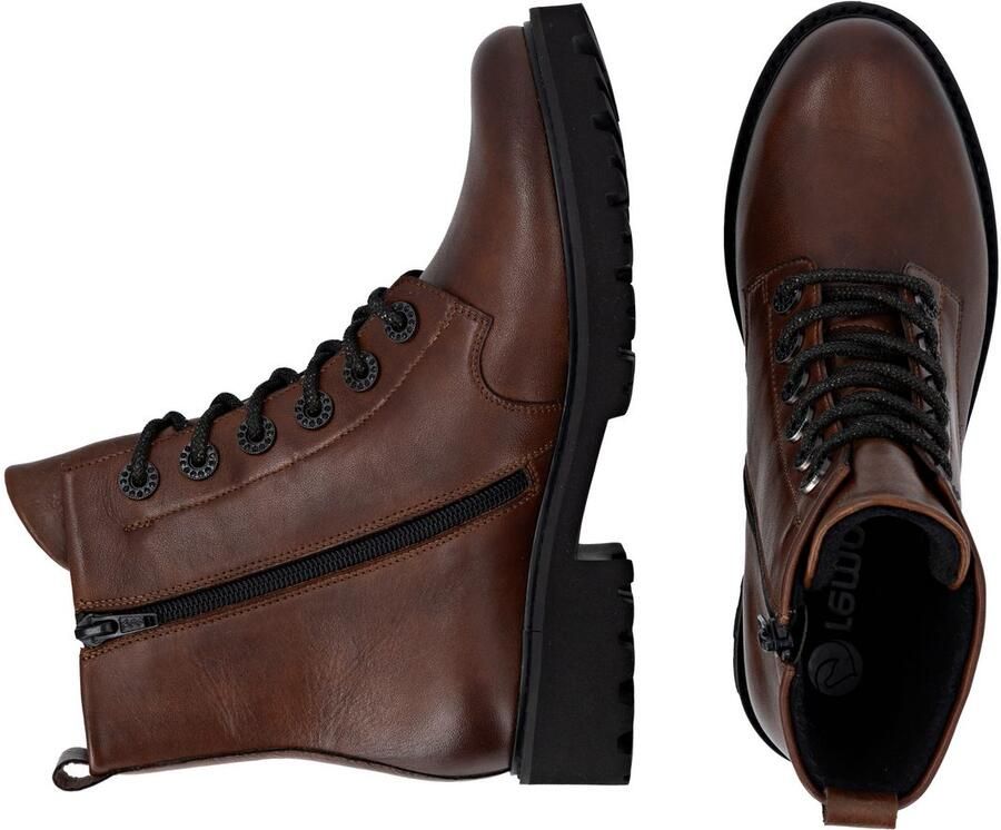 Remonte Veterlaarsjes Veterboots blokhak profielzool met Lite´n Soft-uitrusting - Foto 2