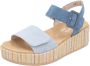 Remonte Sandaaltjes Elisabeth Hurley-Collection Sleehak zomerschoen sandaal met bandjes en bekleed plateau - Thumbnail 3