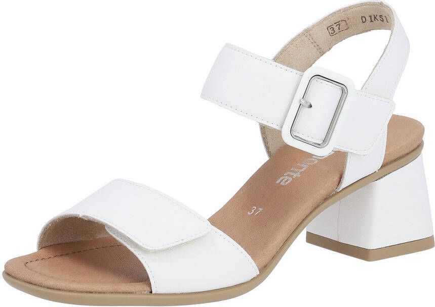 Remonte Sandaaltjes ELLE-Collection blokhak zomerschoen sandaal avondschoen met klittenband