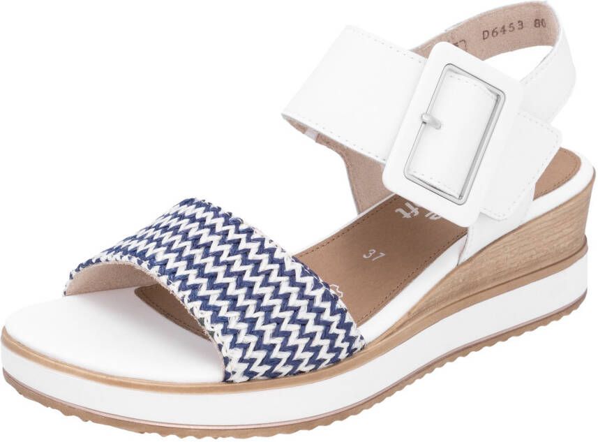 Remonte Sandaaltjes ELLE-Collection zomerschoen sandaal comfortschoen met klittenband onder de siergesp