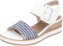 Remonte Sandaaltjes ELLE-Collection zomerschoen sandaal comfortschoen met klittenband onder de siergesp - Thumbnail 2