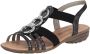 Remonte Sandalen sleehak zomerschoen sandaal met elastische banden - Thumbnail 3