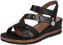 Remonte Rieker Dames schoenen D3064-01 Zwart - Thumbnail 2