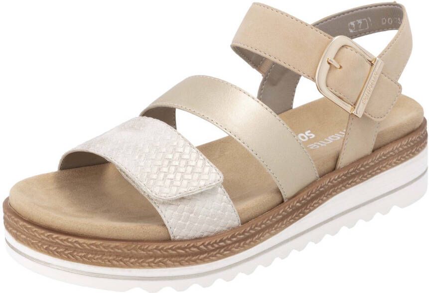 Remonte Sleehaksandaaltjes sleehak zomerschoenen sandalen in vegan verwerking