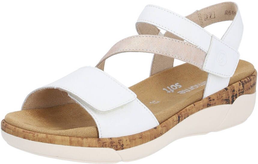 Remonte Sleehaksandaaltjes zomer schoen klittenbandschoen riemchensandaal met zachte binnenzool