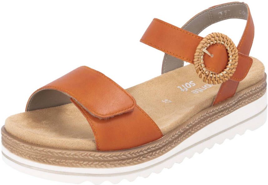 Remonte Sleehaksandaaltjes zomerschoen sandalen met bandjes en praktische klittenbandsluitingen