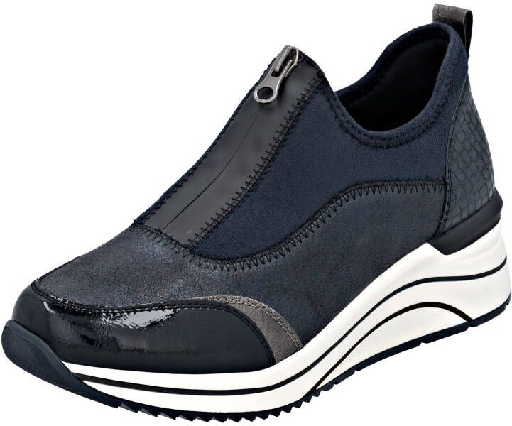 Remonte Slip-on sneakers Elisabeth Hurley-Collection wedge sneaker slipper instapschoen vrijetijdsschoen vegan