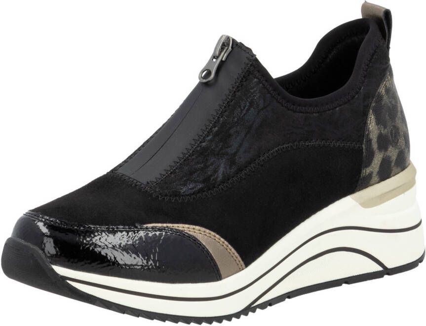 Remonte Slip-on sneakers Elisabeth Hurley-Collection wedge sneaker slipper instapschoen vrijetijdsschoen vegan