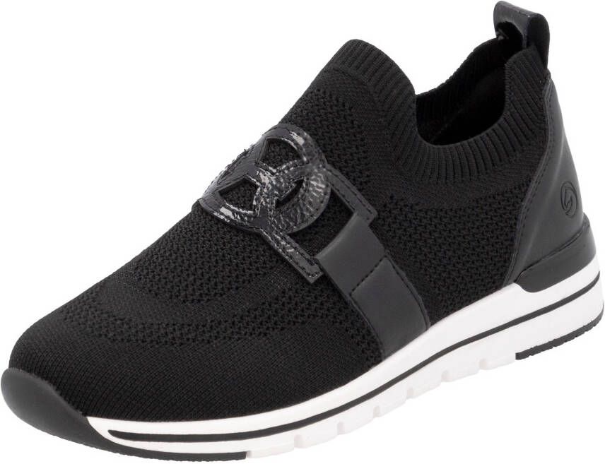 Remonte Slip-on sneakers vrijetijdsschoen lage schoen slipper met elastische band aan de schacht