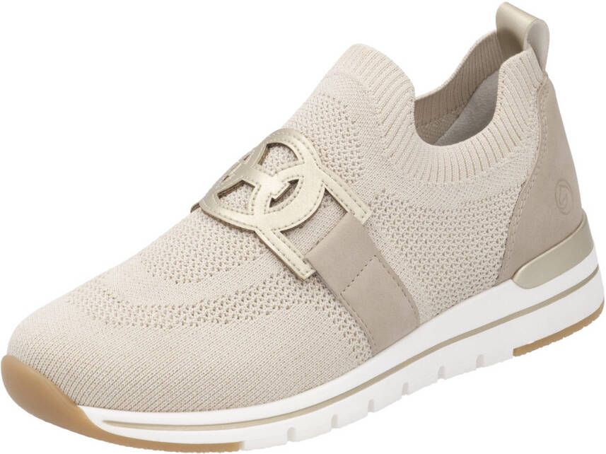 Remonte Slip-on sneakers vrijetijdsschoen lage schoen slipper met elastische band aan de schacht