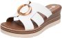Remonte Slippers wig hak zomerschoen instapschoen met mooie decoratieve gesp - Thumbnail 1