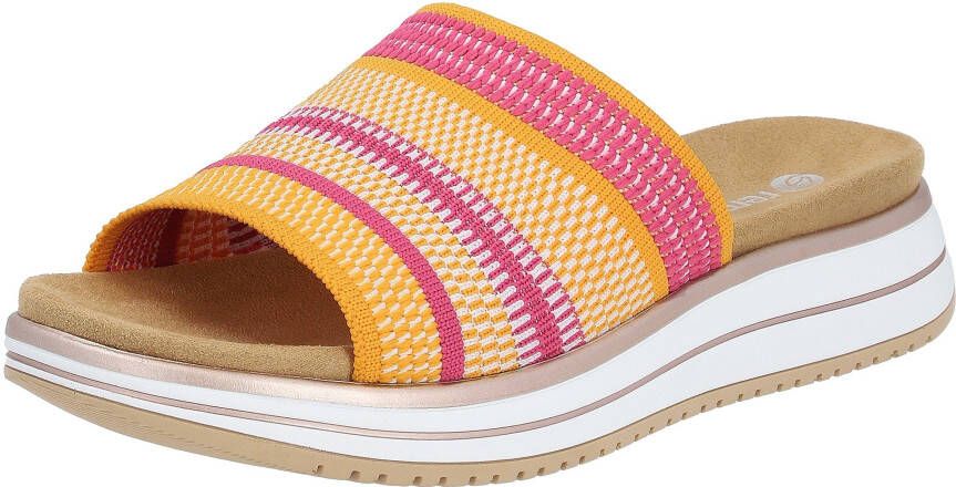 Remonte Slippers sleehak zomerschoen slippers met praktische elastische rand
