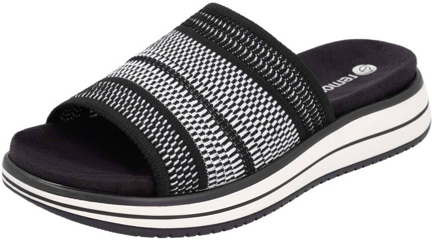 Remonte Slippers sleehak zomerschoen slippers met praktische elastische rand