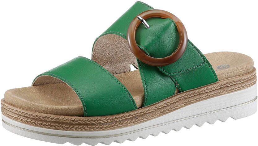 Remonte Slippers wedge heel summer shoe slippers with decorative buckle - Foto 4