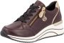 Remonte Sneakers met sleehak vrijetijdsschoen lage schoen veterschoen met gouden logo-hanger - Thumbnail 2