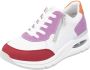 Remonte Sneakers met sleehak Elisabeth Hurley-Collection vrijetijdsschoen lage schoen veterschoen met uitneembare zachte inlegzool - Thumbnail 4