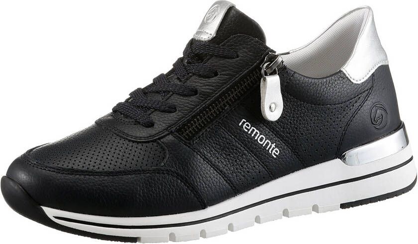 Remonte Sneakers met sleehak met gepolsterde voetbed vrijetijdsschoen lage schoen veterschoen