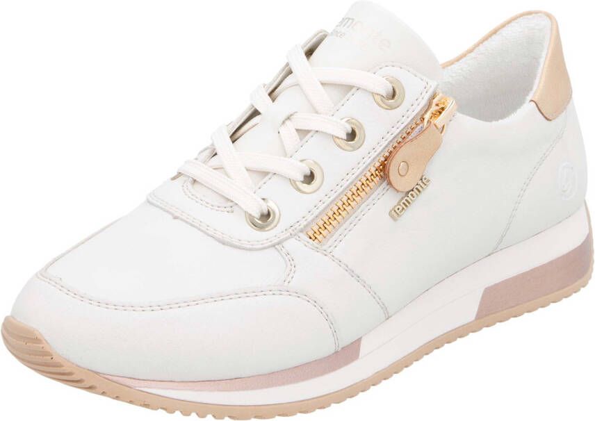 Remonte Sneakers met sleehak vrijetijdsschoen lage schoen veterschoen in smalle vorm