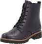 Remonte Veterschoenen blokhak veterschoen enkellaars in used look - Thumbnail 2