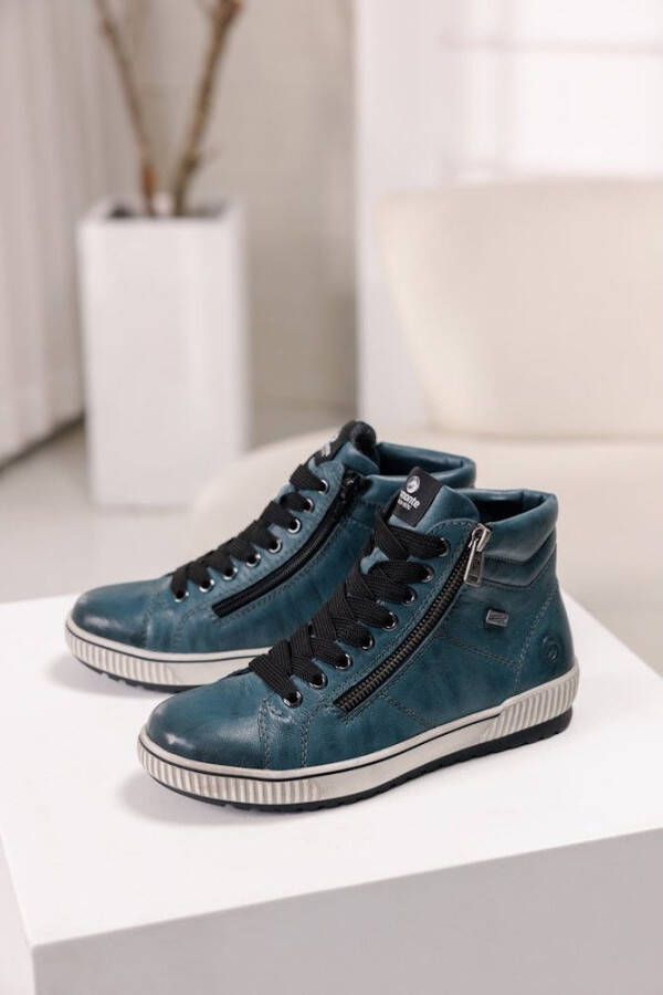 Remonte Veterschoenen platform lace-up ankle boots in crash look