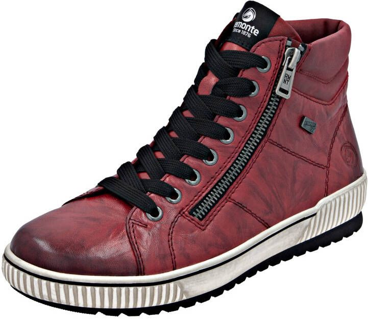 Remonte Veterschoenen platform lace-up ankle boots in crash look