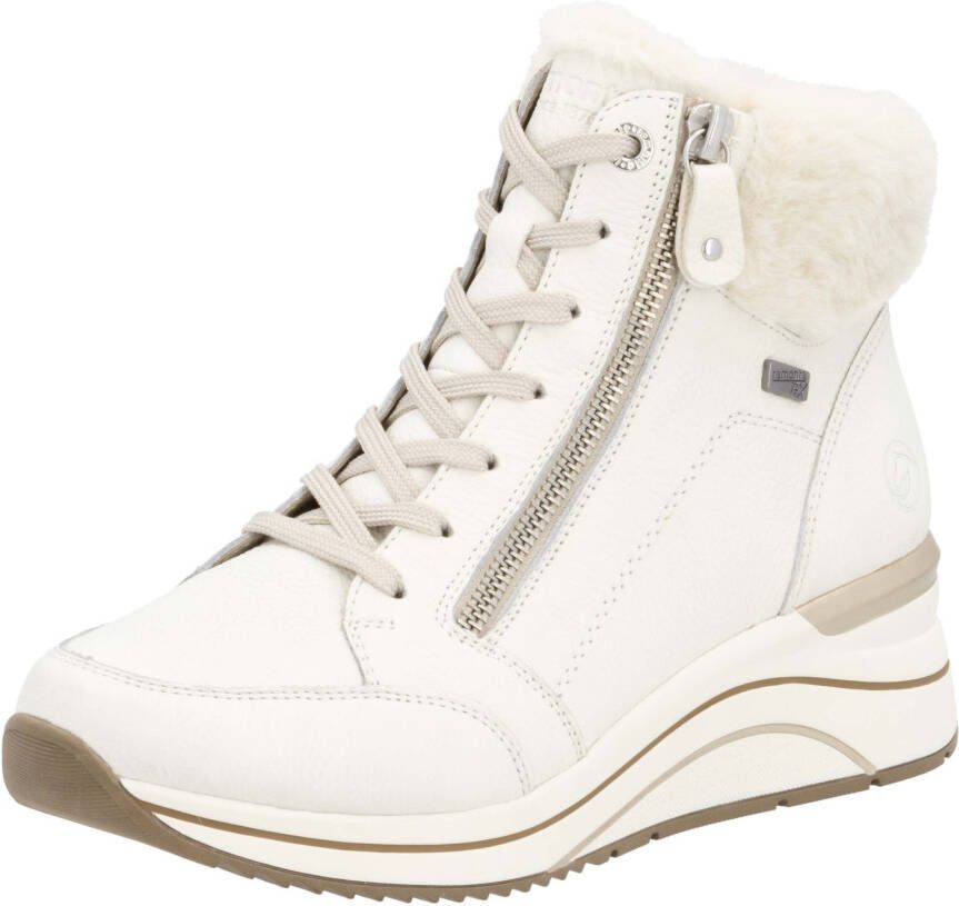 Remonte Winterlaarsjes sleehak veterschoenen met waterafstotende tex-membraan