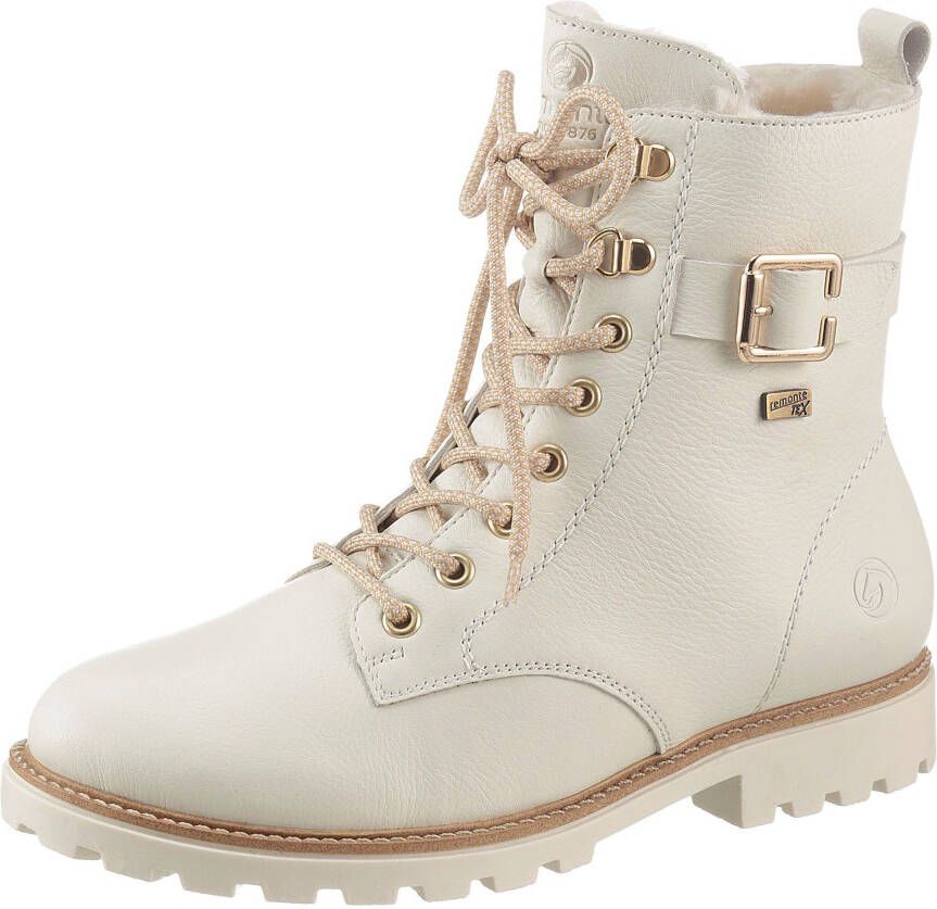 Remonte Winterlaarzen blokhak veterschoenen outdoorschoen met decoratieve gesp - Foto 2