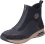 Rieker Boots zonder sluiting enkellaars high top sneaker sleehak met aantrek-lus - Thumbnail 1