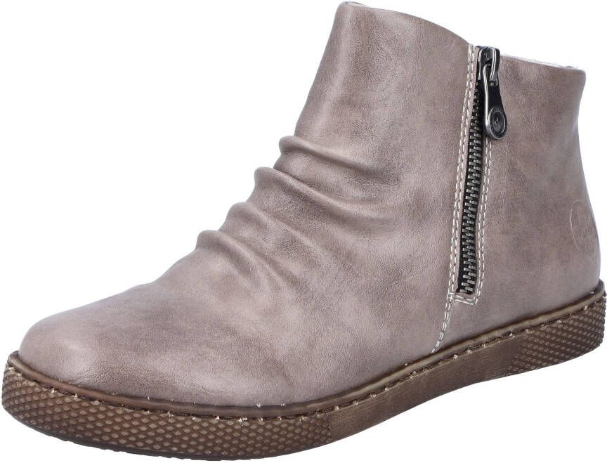 Rieker Boots zonder sluiting enkellaars ritssluiting laarzen met uitneembare inlegzool