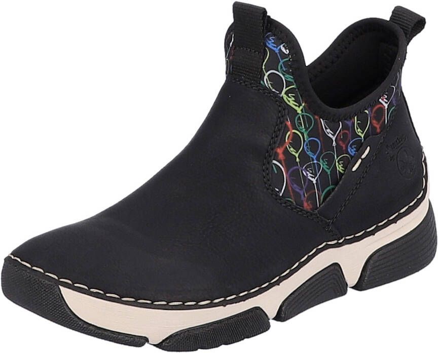Rieker Boots zonder sluiting met kleurrijke print