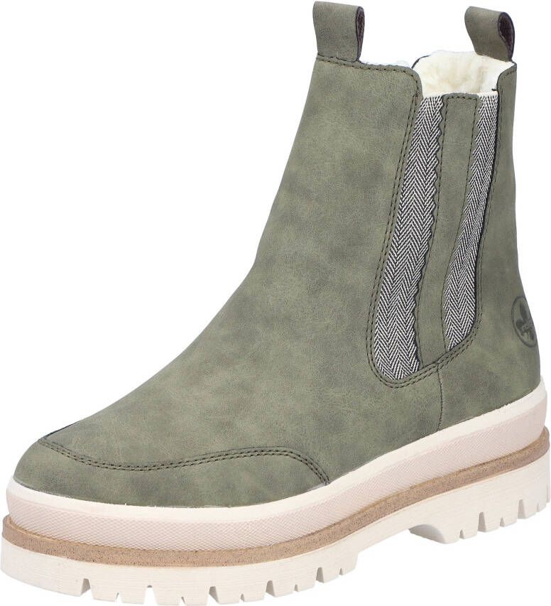Rieker Chelsea-boots Plateauzolen winterlaarzen met aantreklussen warme voering