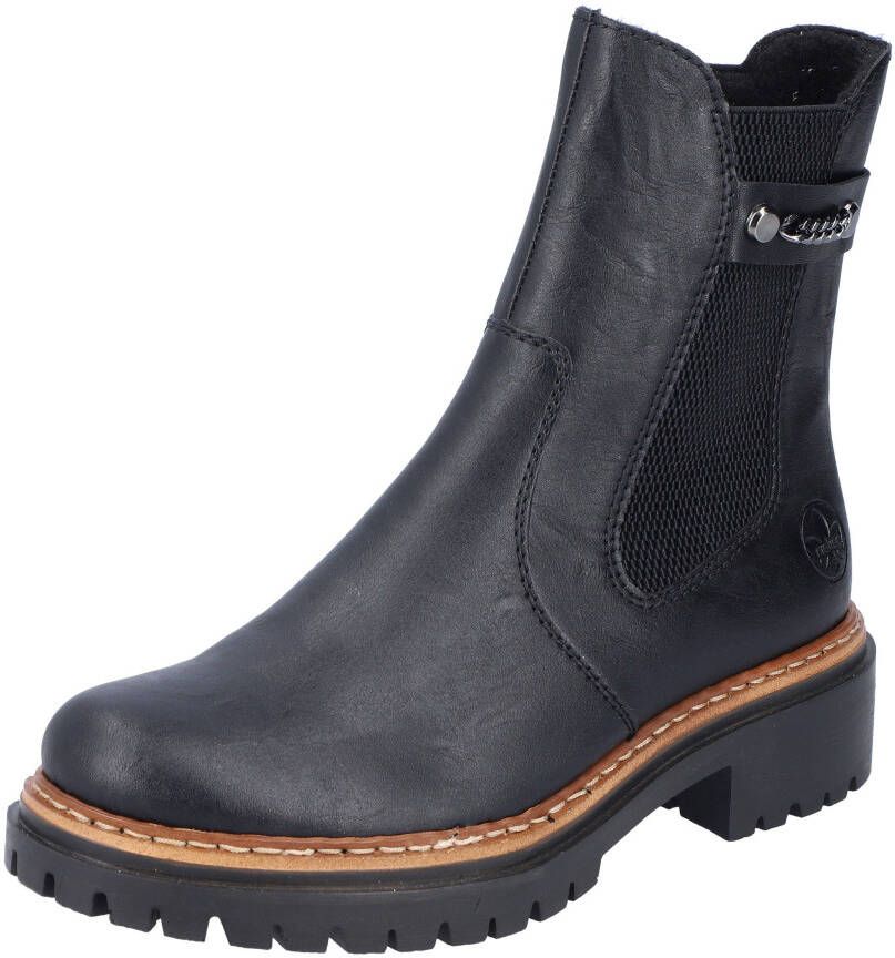 Rieker Chelsea-boots met fijne decoratieve ketting