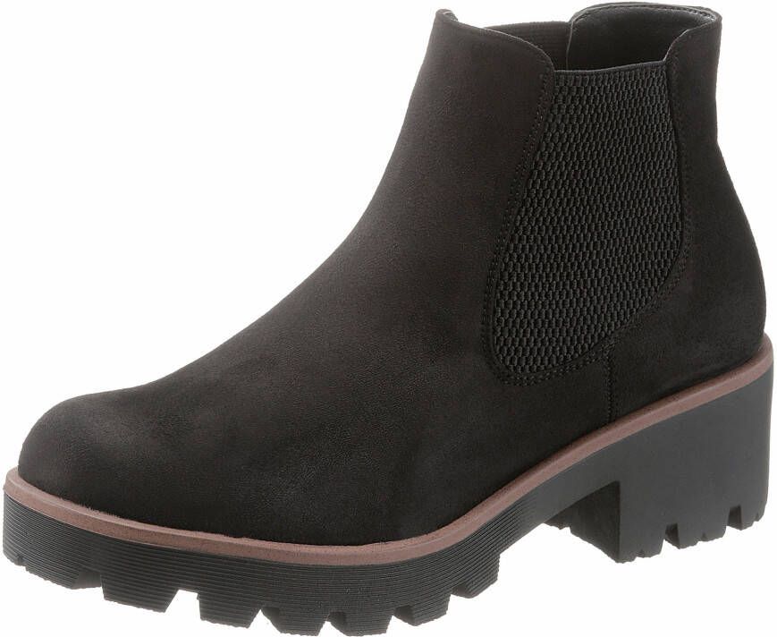 Rieker Chelsea-boots met brede stretchinzet