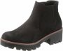 Rieker Microscamo Black Ankle Boots Zwart Dames - Thumbnail 3