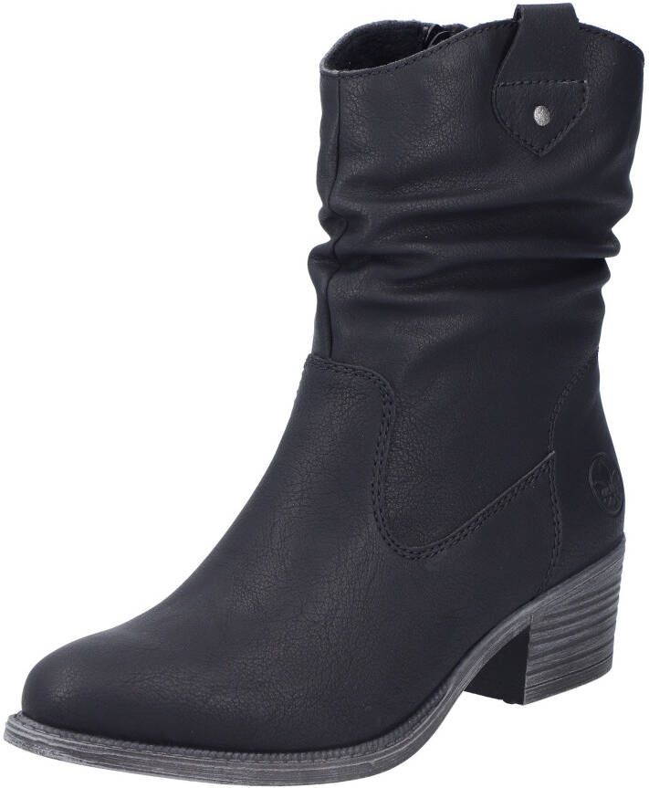 Rieker Cowboylaarsjes cowboylaarzen slouchy schacht blokhak met binnenrits